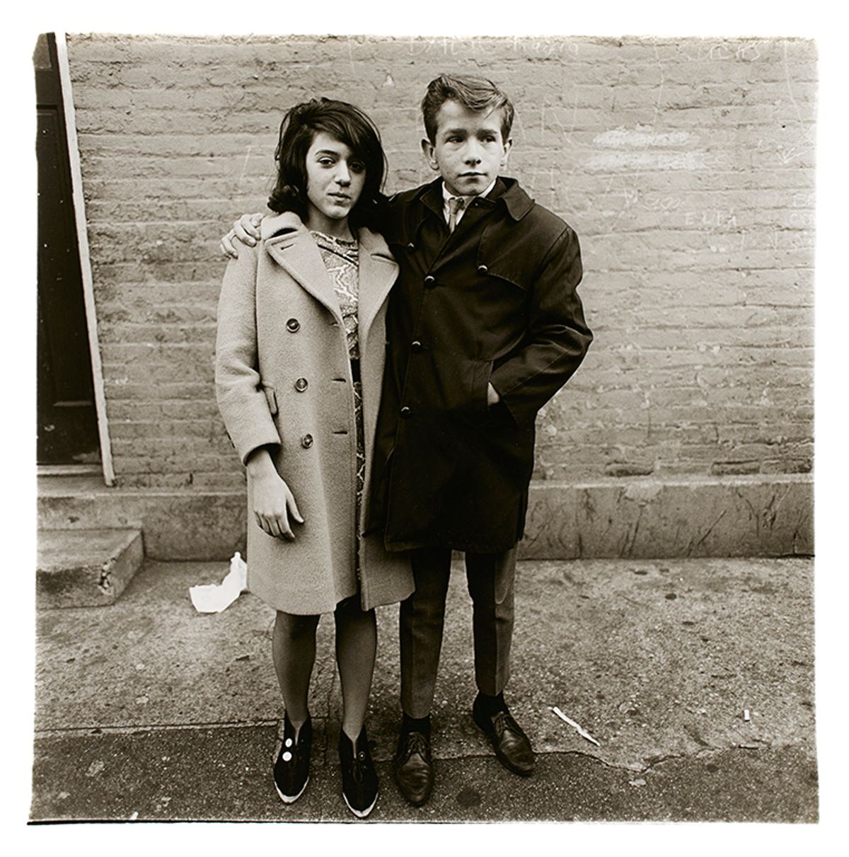 Diane Arbus, Teenage Couple on Hudson Street, NYC, 1963 Gift of Robin and David Young, 2016; © Estate of Diane Arbus