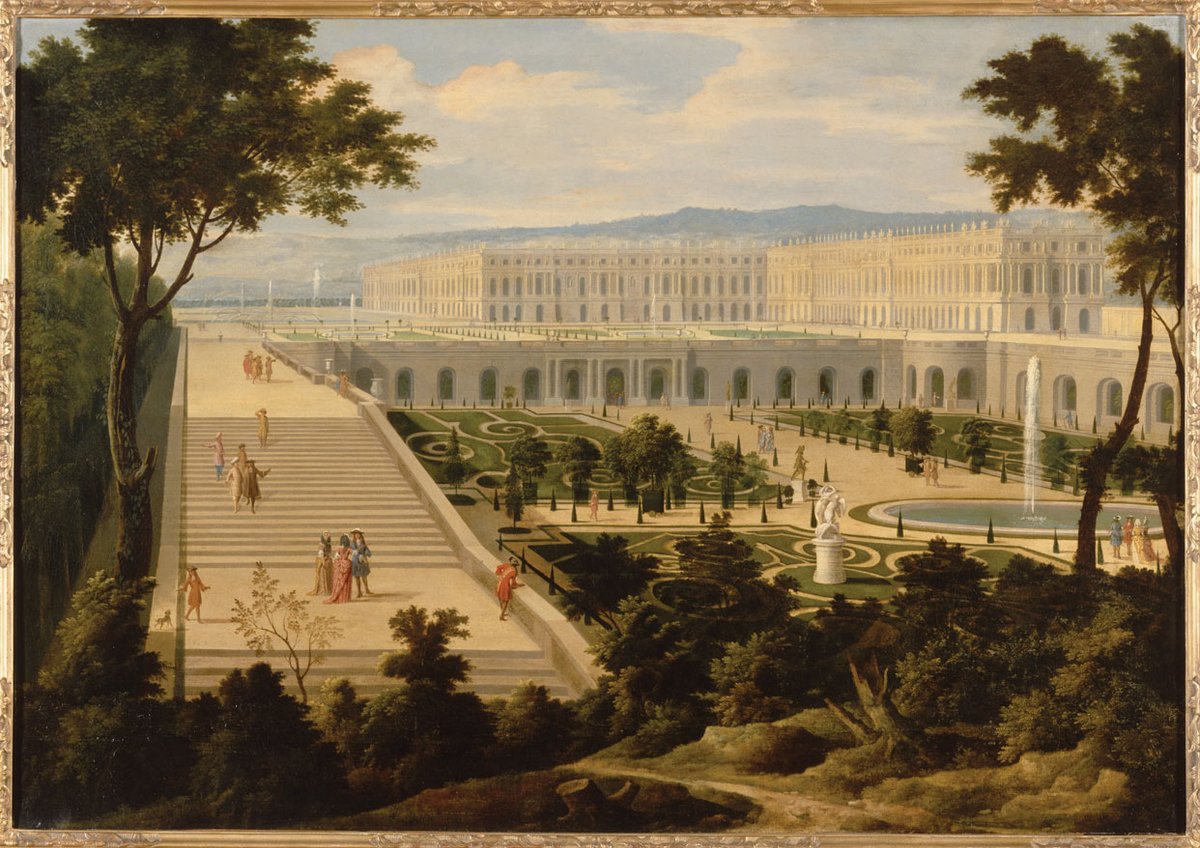 View of the Château de Versailles and the Orangerie (around 1695), attributed to Etienne Allegrain © Château de Versailles, Dist. RMN © Jean-Marc Manaï