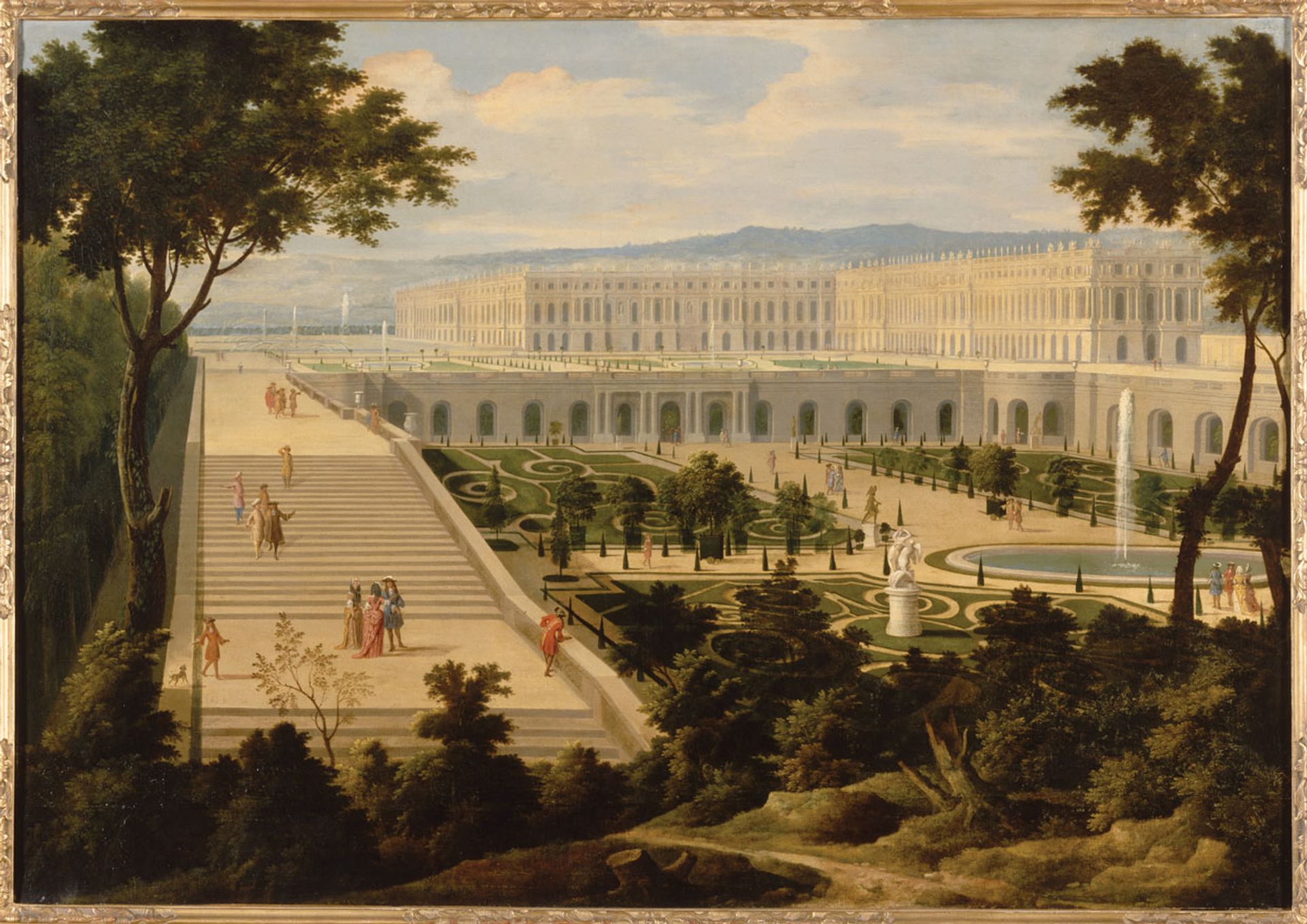 View of the Château de Versailles and the Orangerie (around 1695), attributed to Etienne Allegrain © Château de Versailles, Dist. RMN © Jean-Marc Manaï



