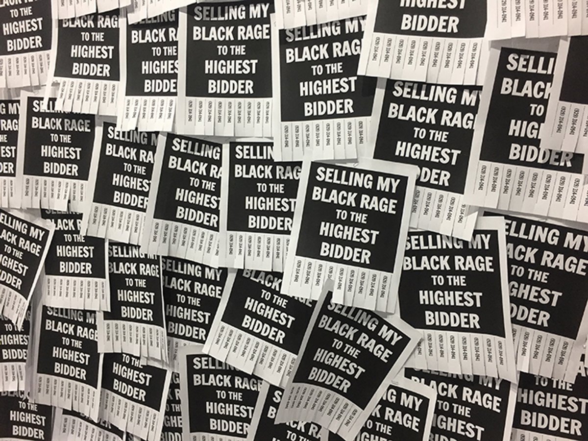 Kameelah Janan Rasheed, represented by the Newark-based non-profit Project for an Empty Space, contributed this flyer-based work to Volta's curated exhibition, The Aesthetics of Matter Gabriella Angeleti