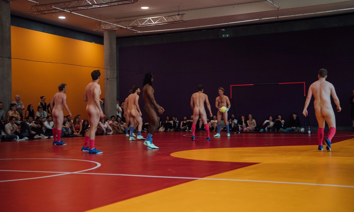 Too many balls on the pitch? Naked football performance kicks off Euro 2024