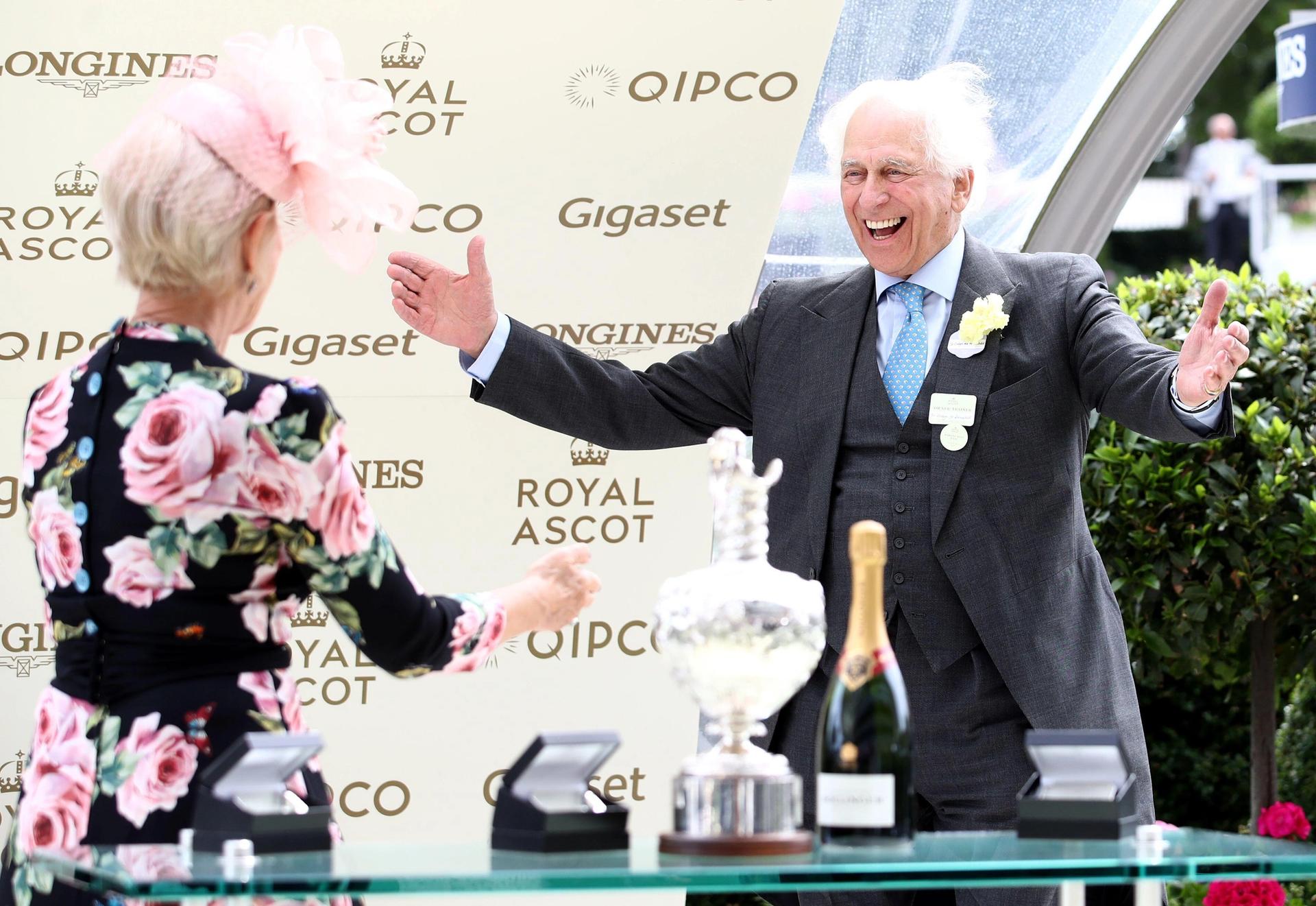 Evelyn de Rothschild, the philanthropist and businessman, a collector of contemporary art and heir to one of the finest art collections in Britain, was also a keen supporter of horse racing PA Images/Alamy Stock Photo