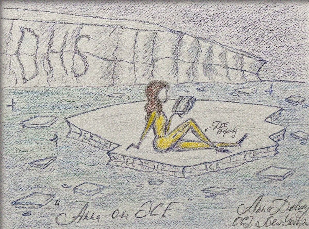 Anna Sorokin, Anna on ICE, 2022 Courtesy the artist, Founders Art Club