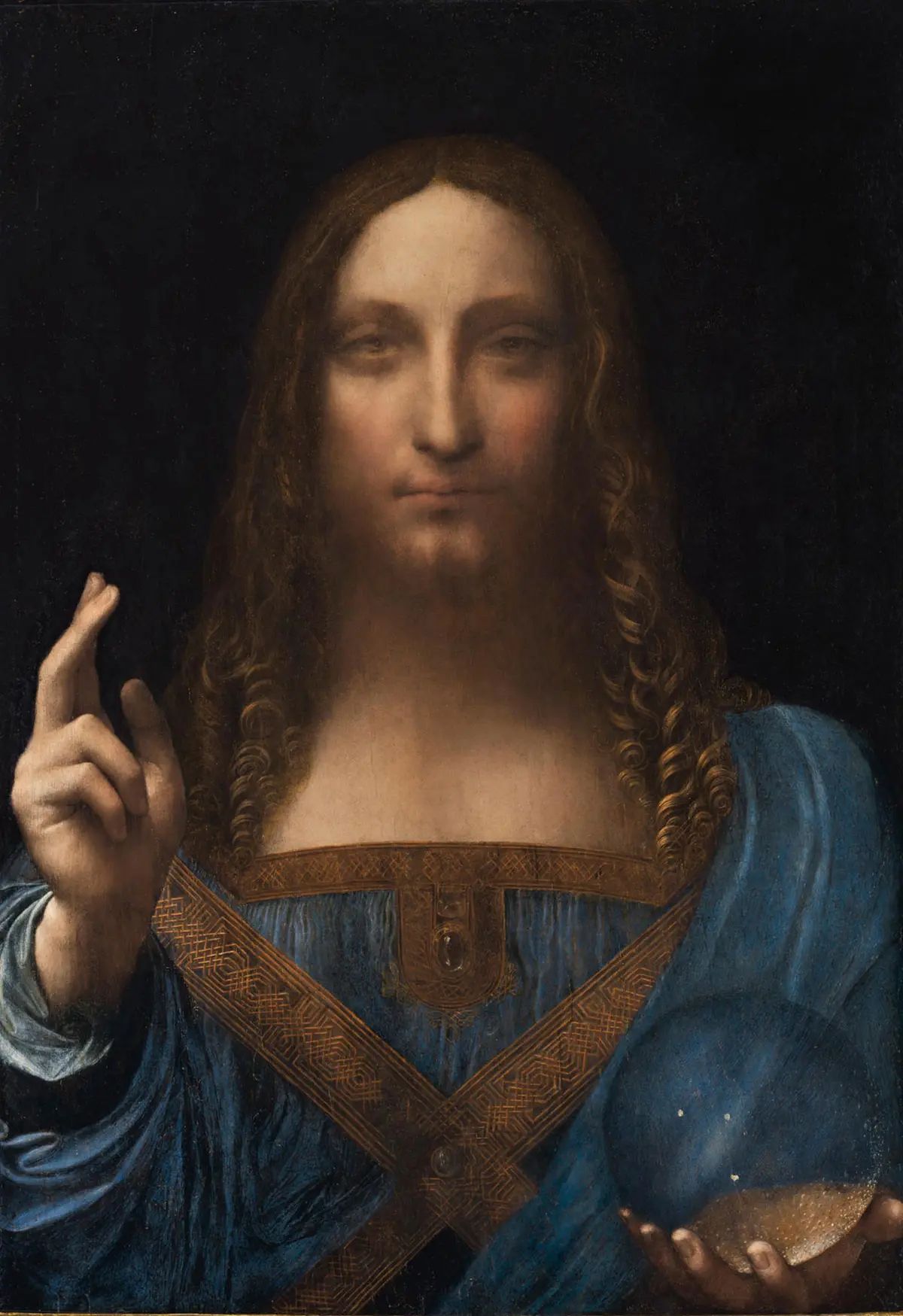 Salvator Mundi, attributed to Leonardo da Vinci

Image is public domain sourced / access rights from The Picture Art Collection / Alamy Stock Photo