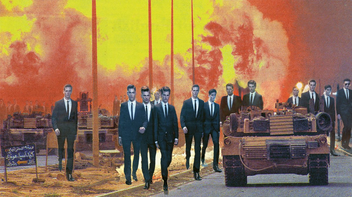 Martha Rosler's Invasion (2008) from the series ‘House Beautiful: Bringing the War Home, New Series’ (2004-08) © Martha Rosler. Courtesy the artist and Mitchell-Innes & Nash, New York