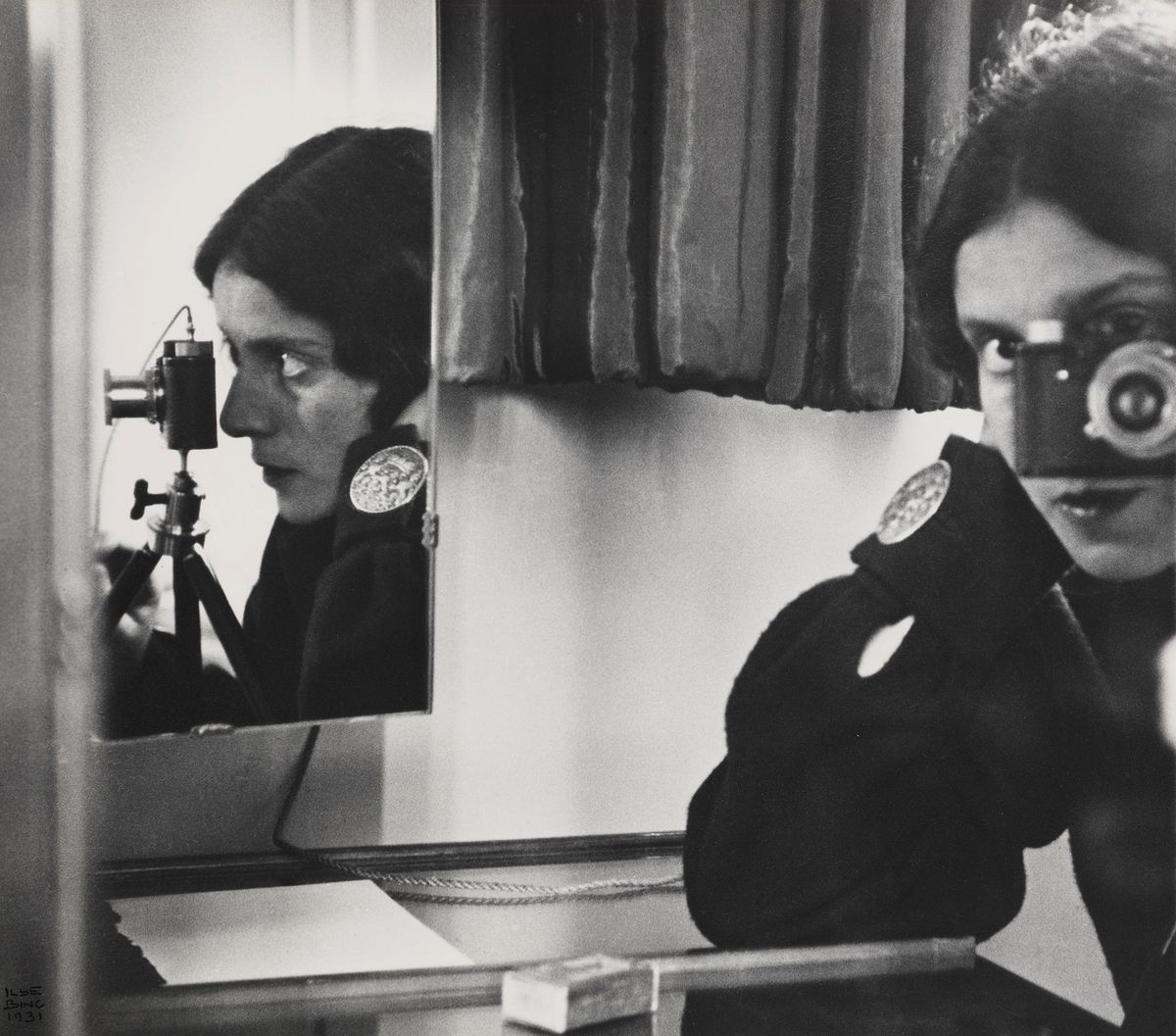 Ilse Bing, Self-Portrait with Leica 1931 Collection of Michael Mattis and Judith Hochberg