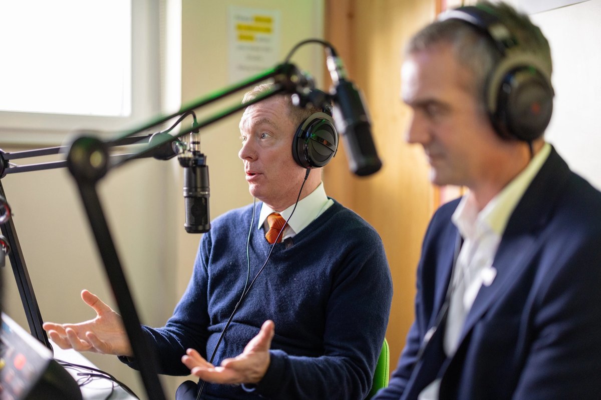 Culture minister Chris Bryant described the podcast as the “first-ever” by a government minister
Chris Bryant visits BGfm Community Radio in South Wales. Picture by Zoe-Rose Herbert/DSIT