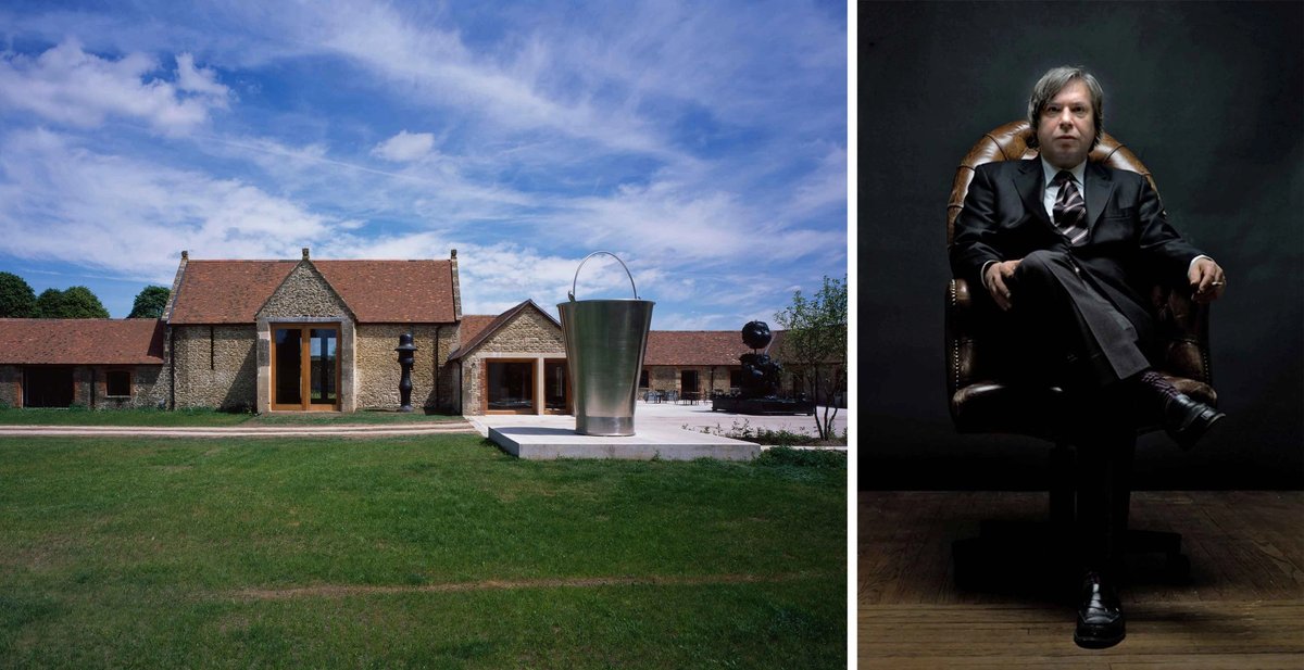 Left: Hauser and Wirth’s site in Somerset. Right: George Condo
Hauser and Wirth: Photo: EmmaPalmer. Condo: Photo: Soundandlight