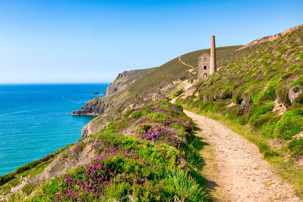 St Agnes Head in North Cornwall, featuring the former tin mine Wheal Coates, is one of the National Trust's famous sites
Colin & Linda McKie