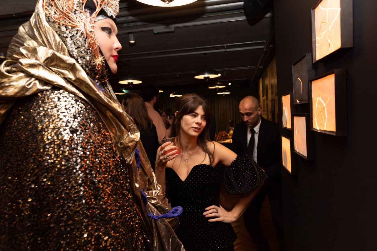 Artist Daniel Lismore with Martha Freud
Photo: David Owens