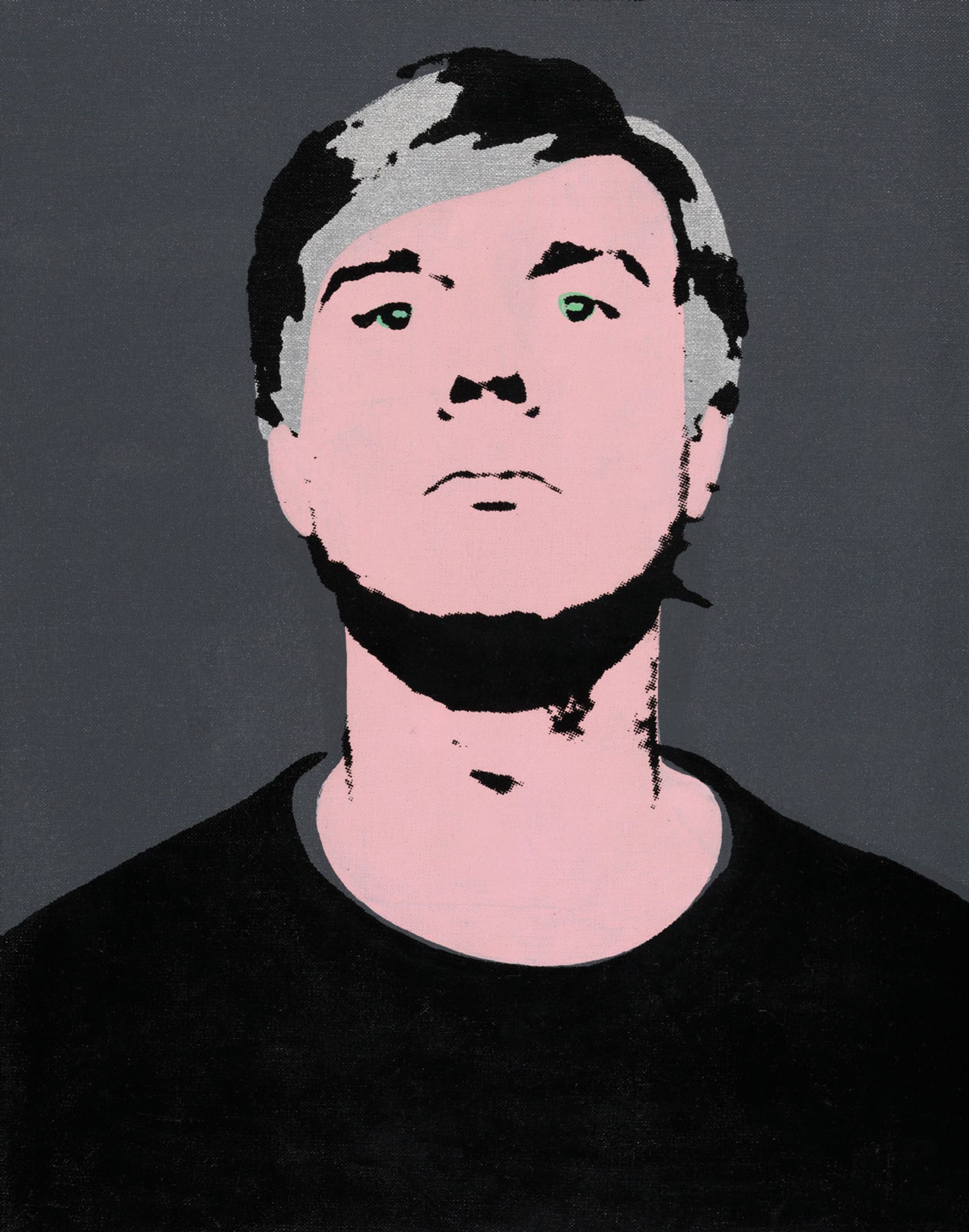 Warhol's acrylic and silkscreen ink Self-Portrait (1964) © The Andy Warhol Foundation for the Visual Arts/Artists Rights Society