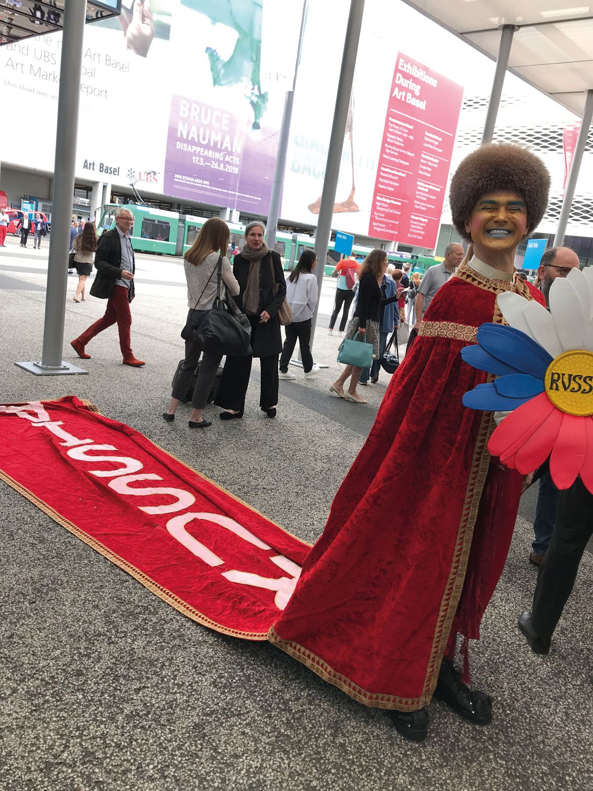 Alexandr Donskoy and his cape Gareth Harris