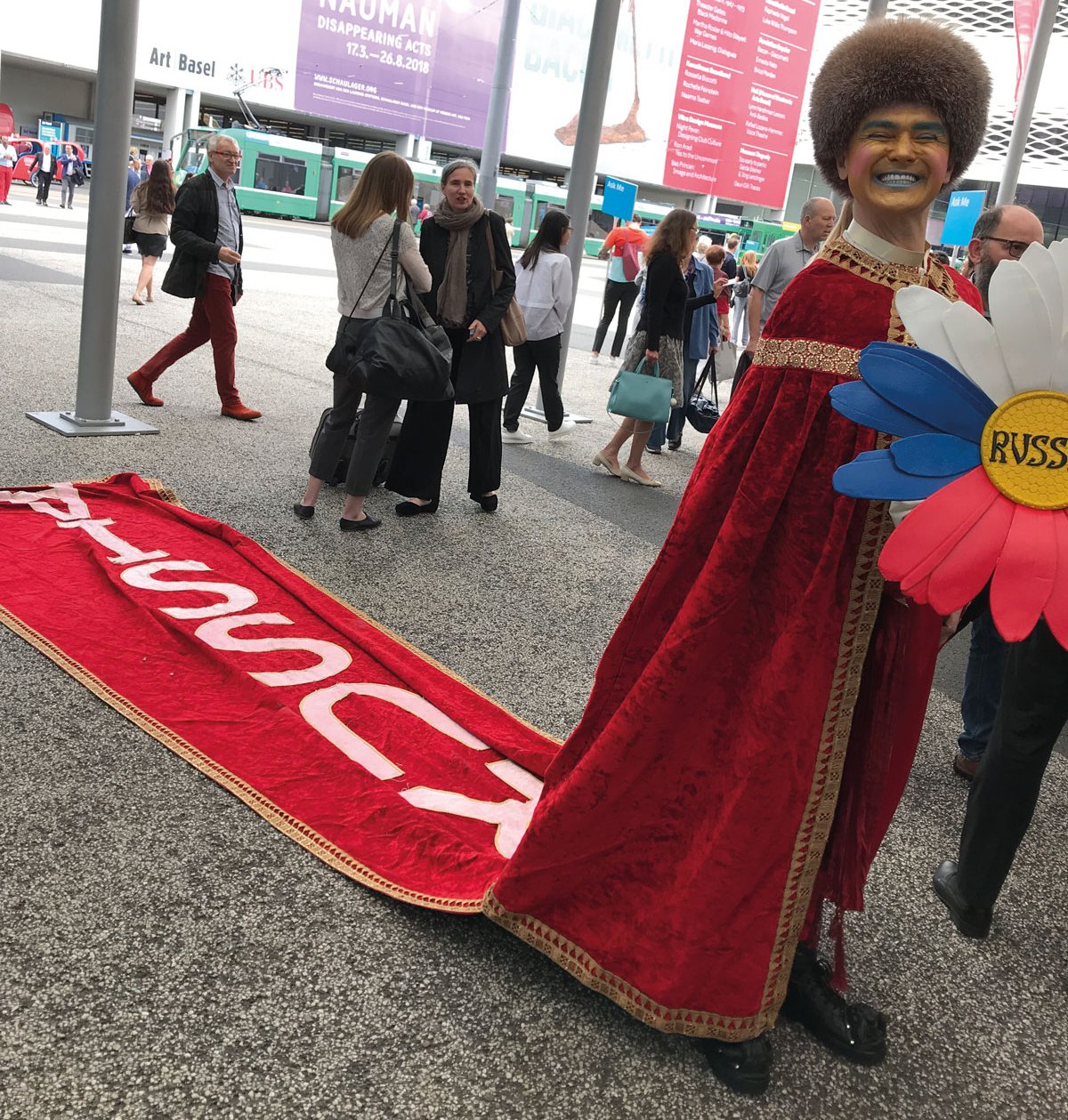 Alexandr Donskoy and his cape Gareth Harris