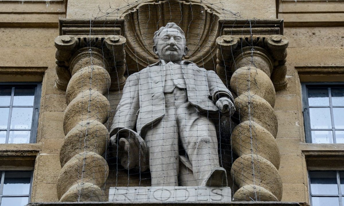 Plaque added near controversial Cecil Rhodes statue polarises critics ...