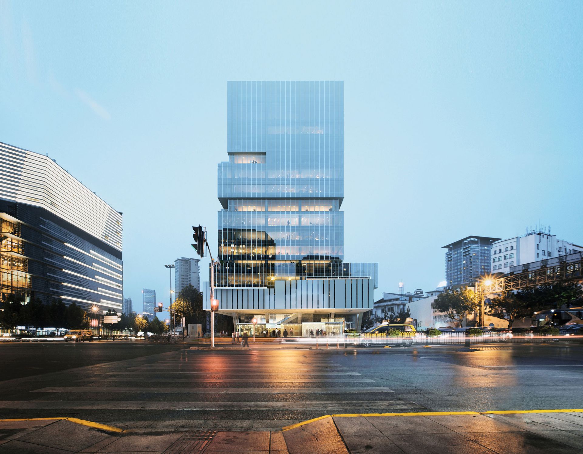 UCCA Edge, Shanghai's new branch of the Beijing flagship contemporary art centre, occupies three floors of a new office tower designed by the architects SO – IL Photo: Courtesy of K. Wah Group