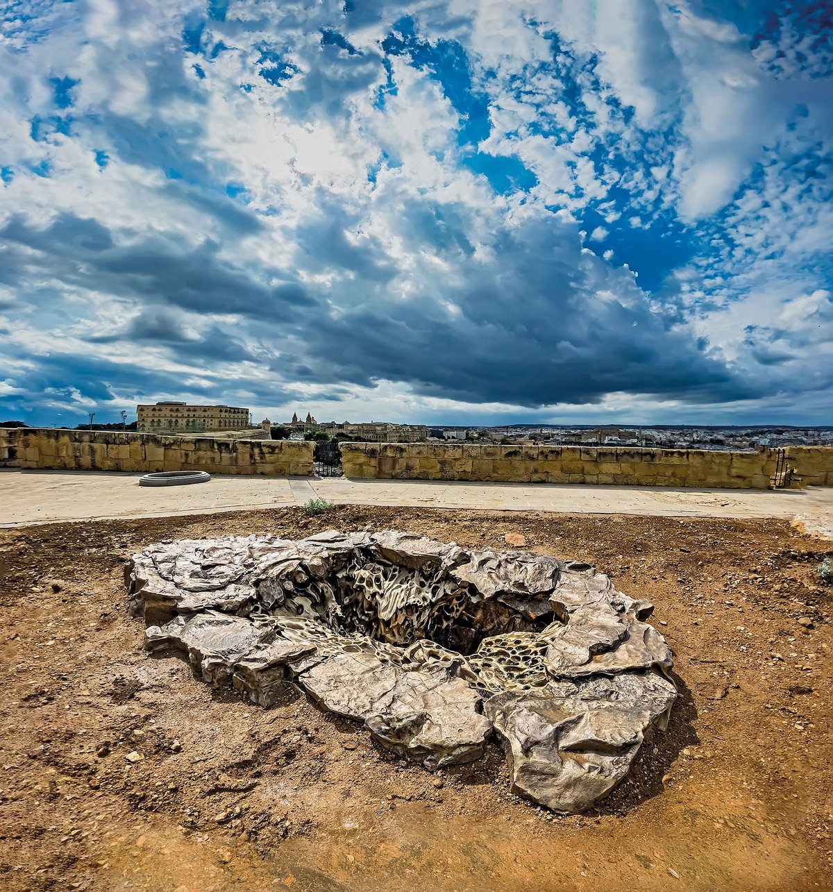 Cristina Iglesias's Sea Cave (Entrance). Photo: Daniel Cilia. Courtesy of MICAS