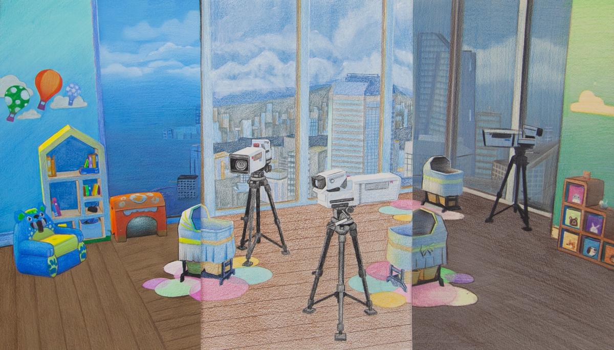 Mak Ying Tung 2's Home Sweet Home: 1,2,3 cheese (2019) will be on show at Unscheduled Courtesy of de Sarthe and the artist