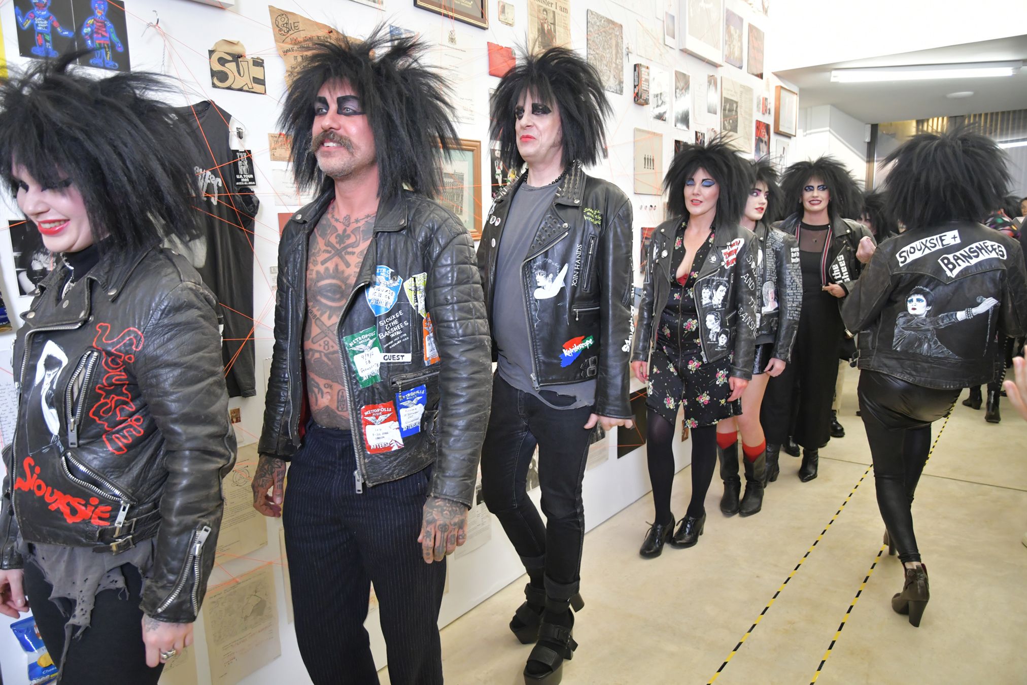 Sue Webster staged a punk fashion show at her house. Photo: ©Ray Stevenson 