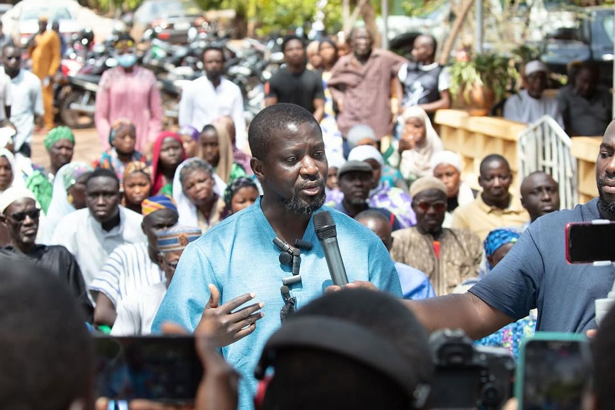 Ibrahim Mahama speaking at a press conference on 23 March

Courtesy of SCCA