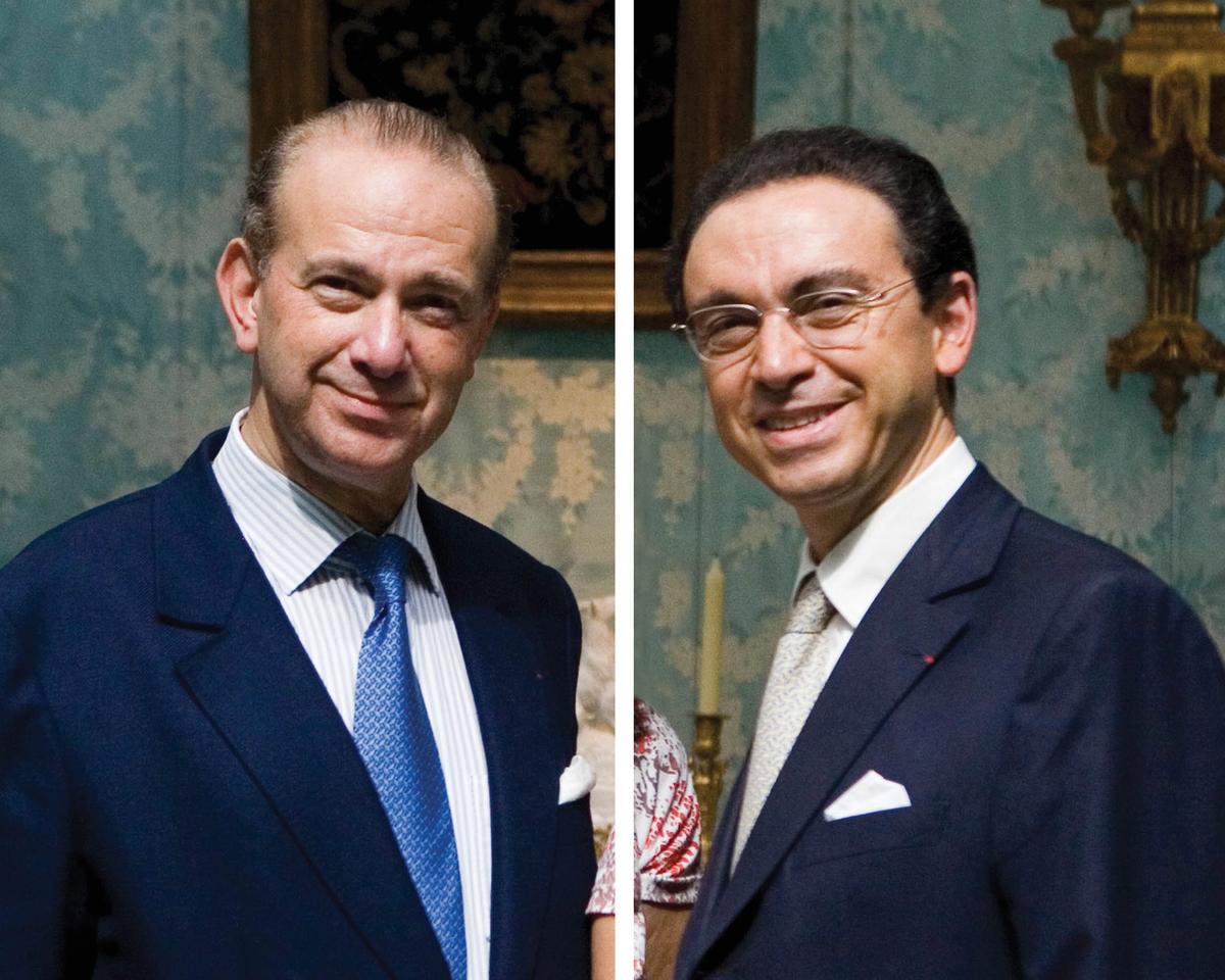 Olivier (left) and Laurent Kraemer have been charged in an ongoing investigation into allegedly fake Louis XIV furniture Laurent Hazgui/Divergence