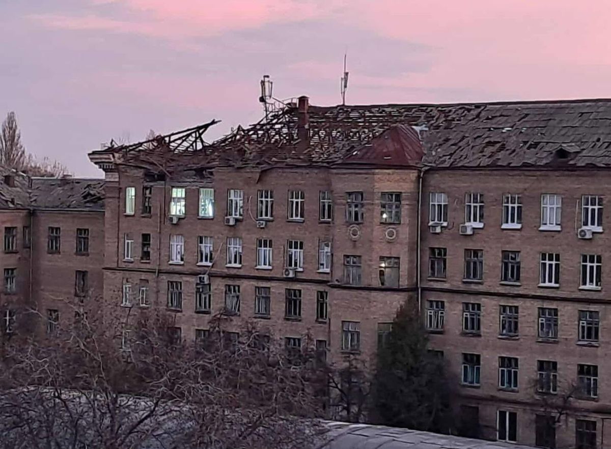 The artist community Nahirna22 works within the the Kyiv Institute of Automation building Photo: Nahirna22 via Facebook