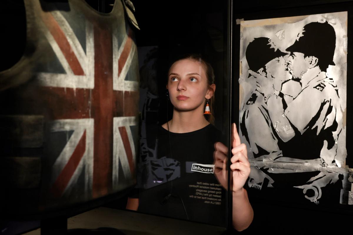 Stormzy's stab proof vest, which he wore at Glastonbury festival, will go on display in Banksy's new show, opening on 18 June at Glasgow's Gallery of Modern Art Photo: © Jeff J Mitchell/Getty Images