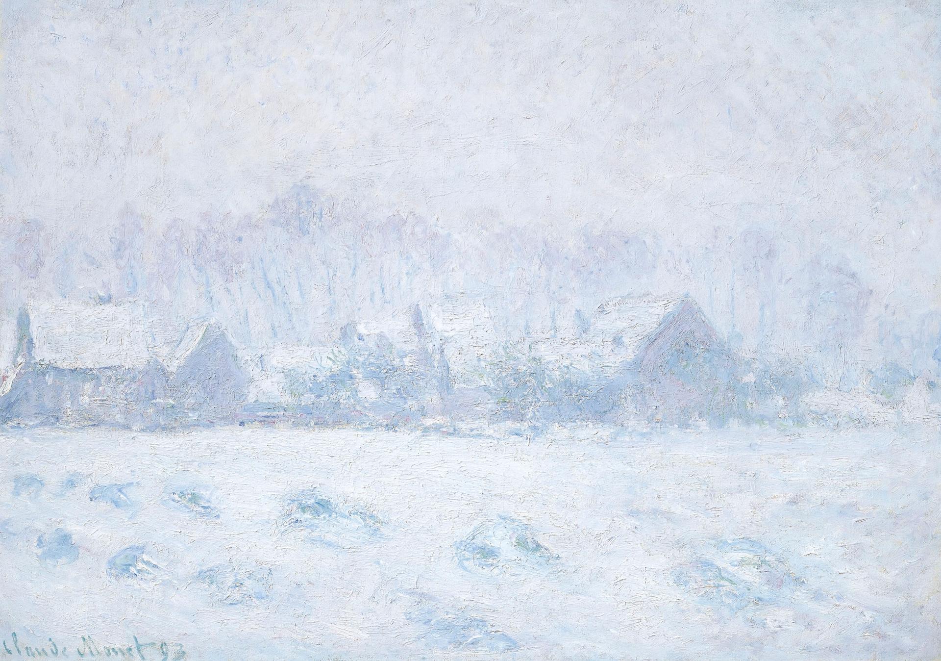 Monet's Effet de neige à Giverny (1893) sold for $13.5m ($15.5m with fees) Courtesy of Christie's