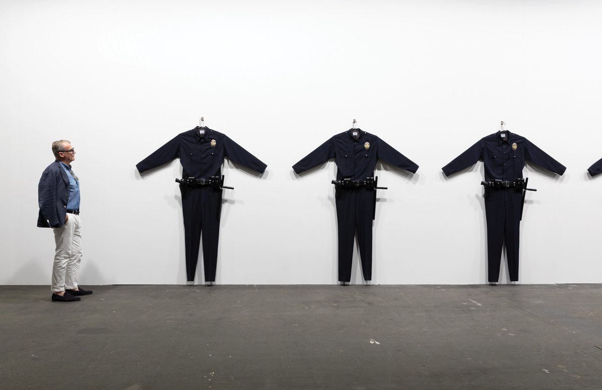 Chris Burden, L.A.P.D. Uniforms (1993), Gagosian David Owens