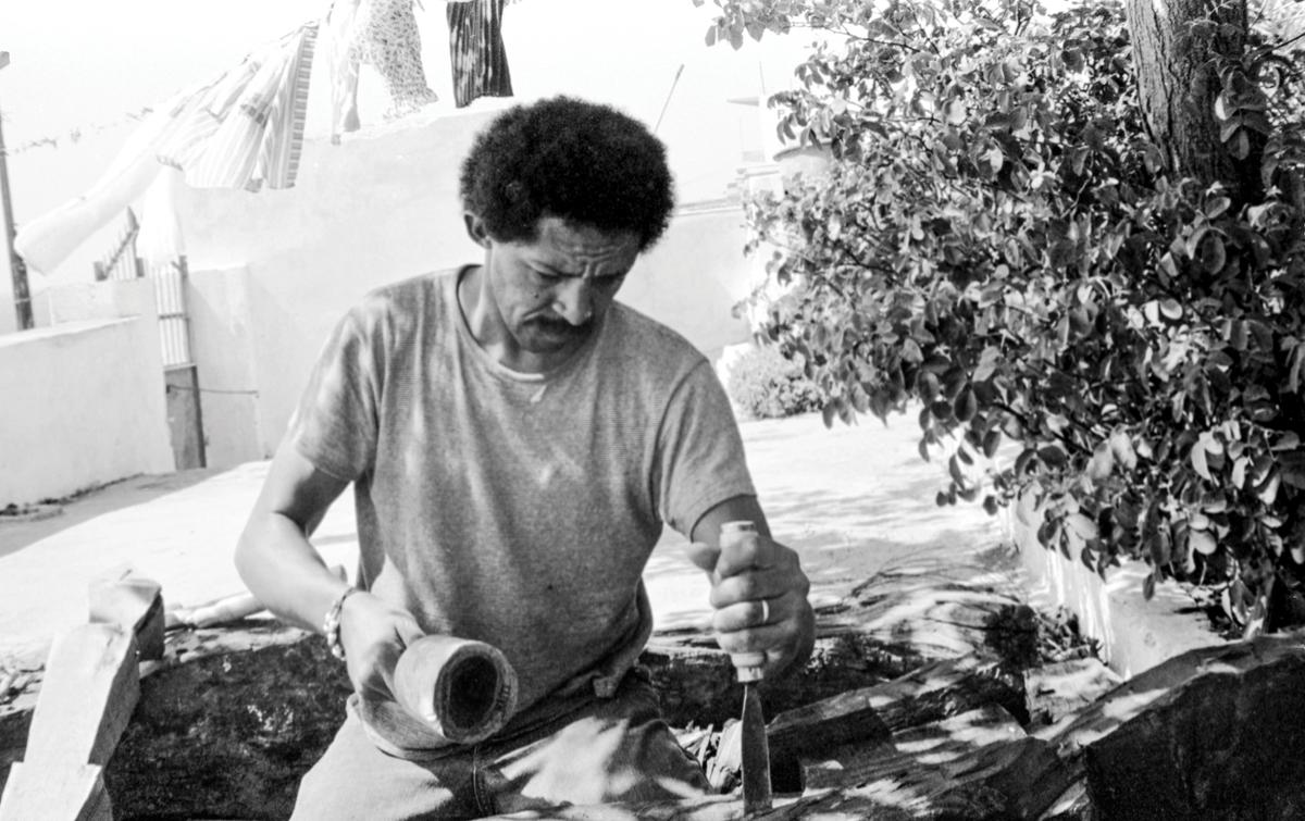 Jack Whitten in Agia Galini, Crete, 1973 