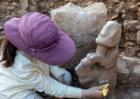 Neolithic sculpture of a man riding a leopard discovered in Turkey