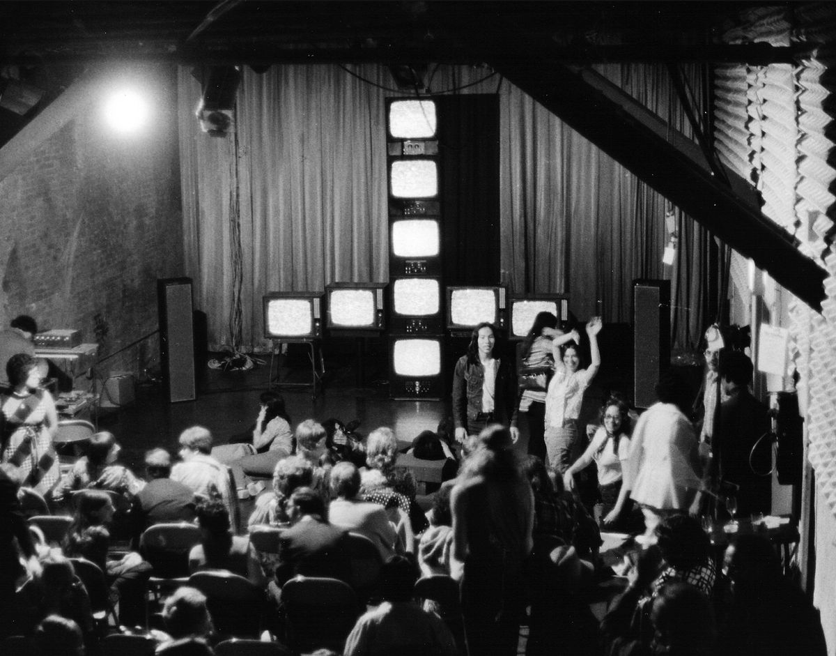 Ben Tatti, Electronic Imagery, Colorized in Real Time (1972). Installation view at The Kitchen in the Mercer Arts Center. Photo: Ben Tatti. Courtesy of the Vasulka Archive