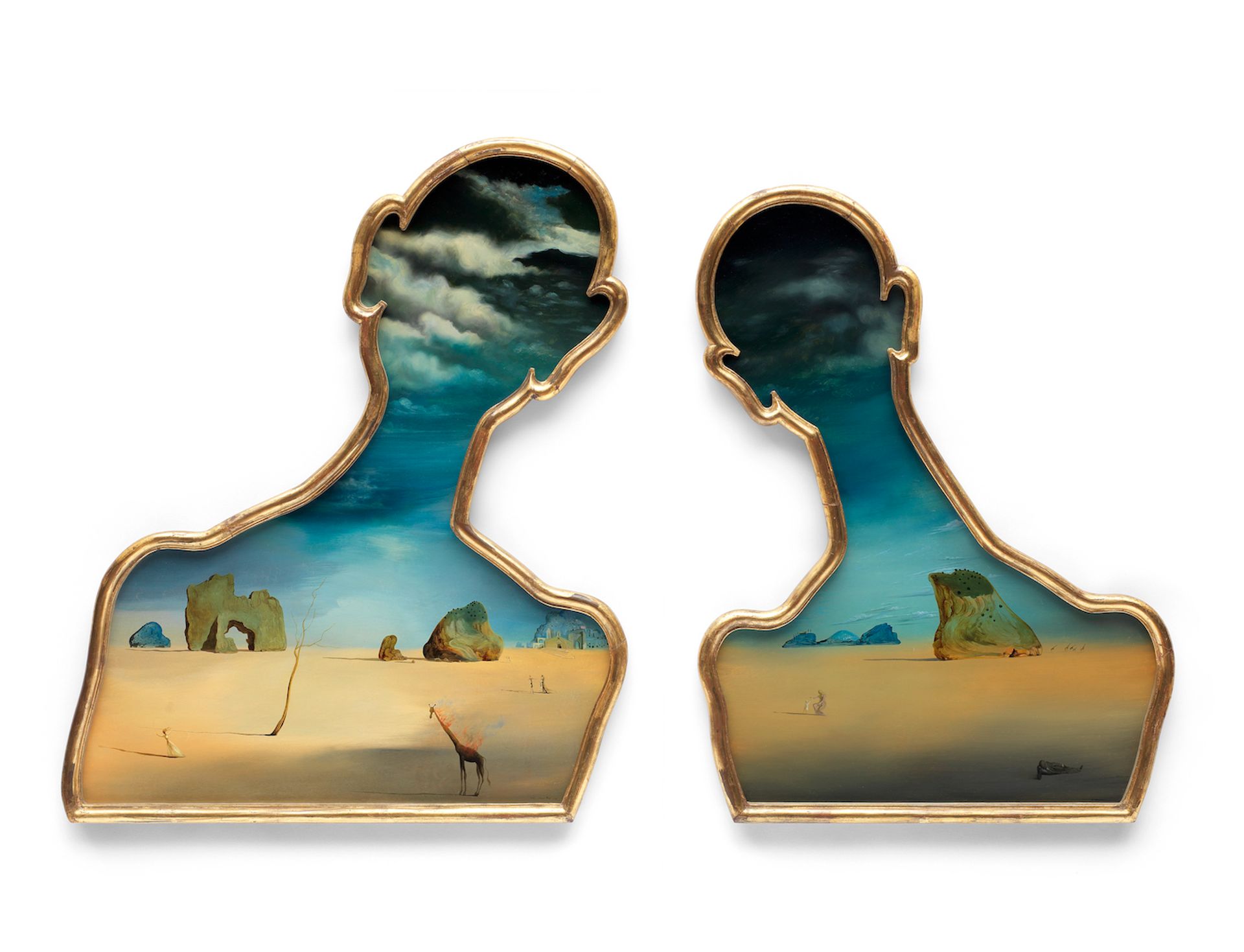 Salvador Dalí, Couple aux têtes pleines de nuages, 1937 Bonhams