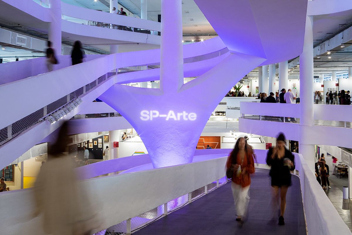 Attendees gather in São Paulo for SP-Arte, Brazil's leading art fair. Courtesy of SP-Arte
