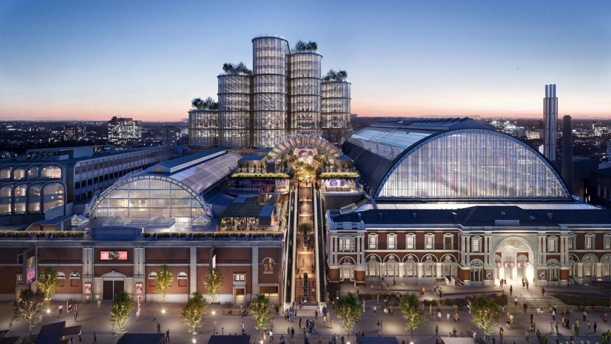 A rendering of the redeveloped Olympia, which first opened in 1896
Courtesy of Olympia London