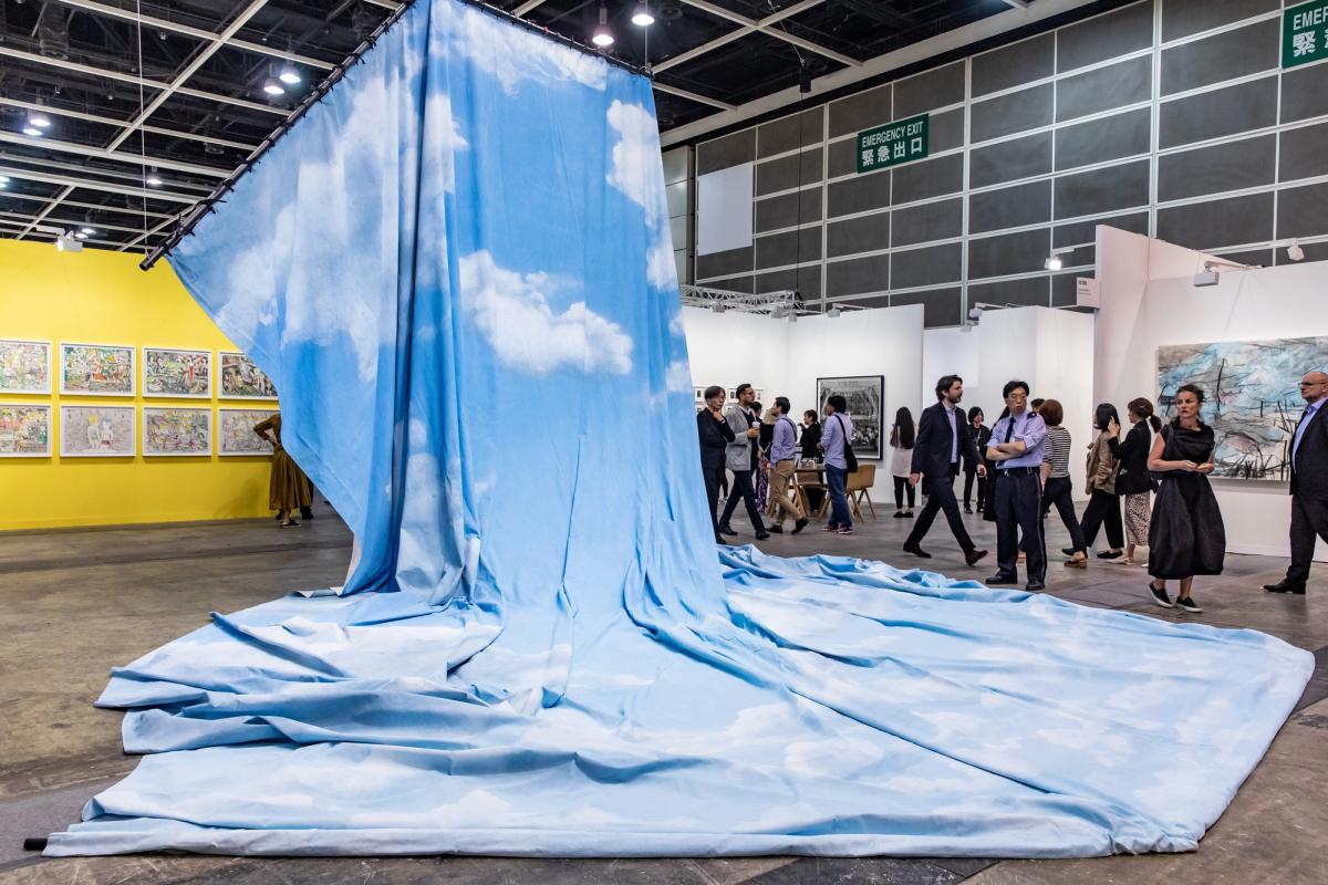 Latifa Echakhch's La dépossession (2014) on show at this year's Art Basel in Hong Kong © Art Basel