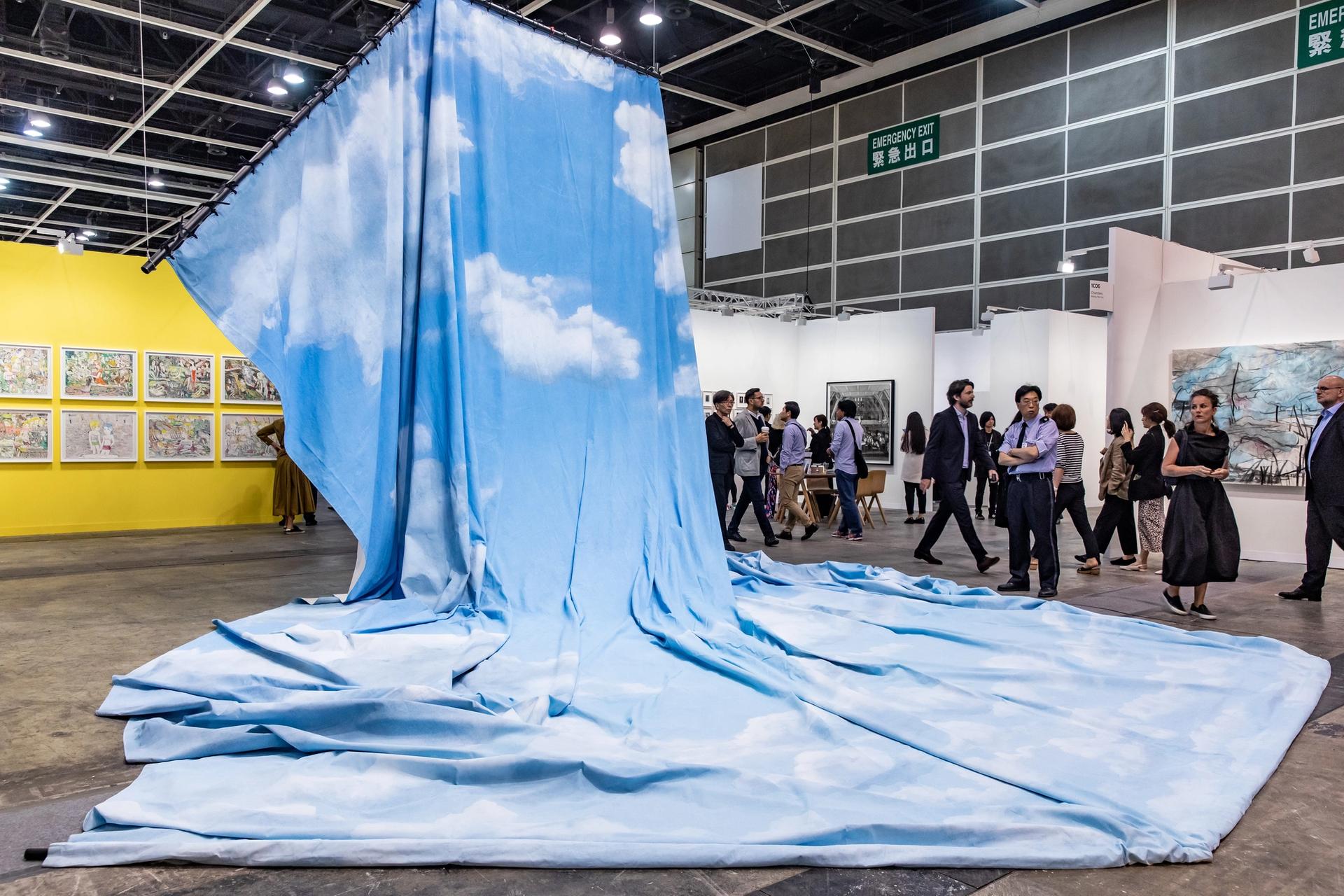 Latifa Echakhch's La dépossession (2014) on show at this year's Art Basel in Hong Kong © Art Basel