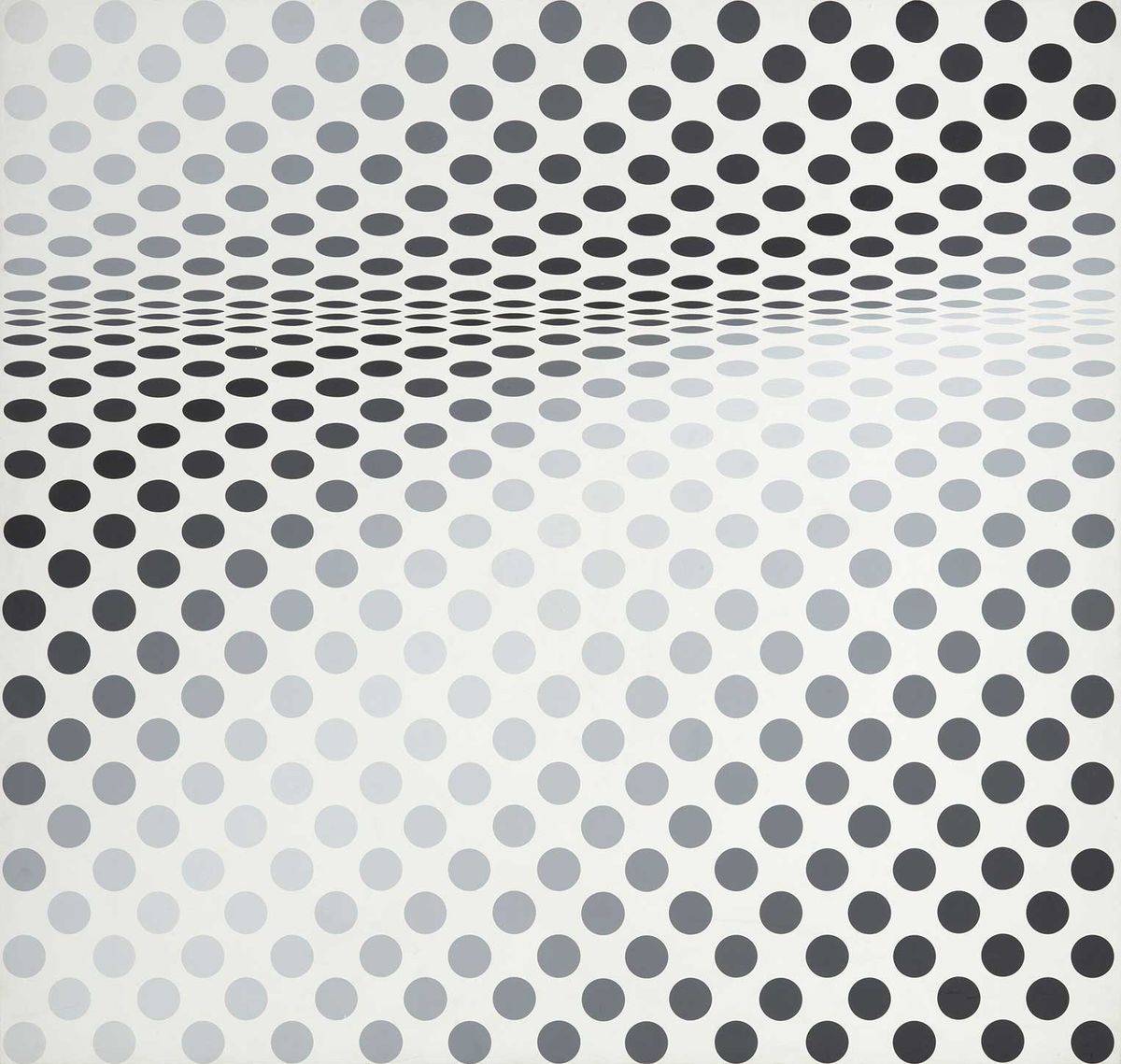 Tate has researched the polyvinyl acetate house paints Riley used to create Hesitate (1964) and other works
© Bridget Riley 2025; All rights reserved. Photo: © Oli Cowling/Tate