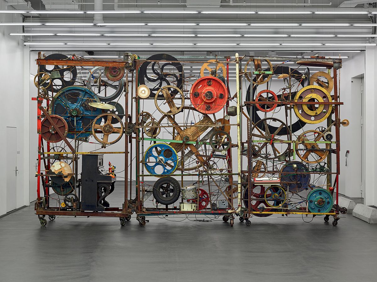 Jean Tinguely's kinetic sound sculpture Méta-Harmonie II Tom Bisig, Basel; © 2018, Pro Litteris, Zurich