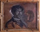 Lost self-portrait by UK painter Norman Cornish discovered behind bar scene