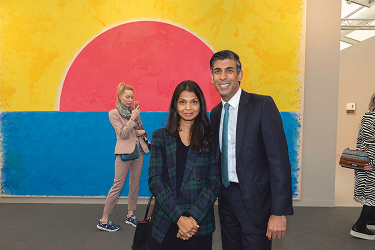 Akshata Murthy and her husband, British MP and former chancellor of the exchequer, Rishi Sunak Photo: © David Owens 2022