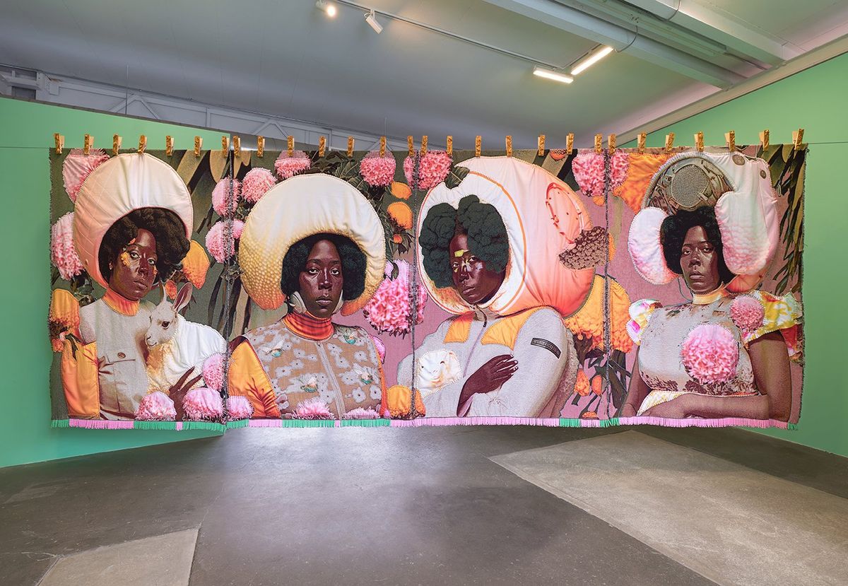 Installation view of April Bey, We Learned To Love Ourselves Until We Were Full Until We Did Not Need Yours Untill We Realized Our Own Was Enough (2023)
Photo: Brica Wilcox