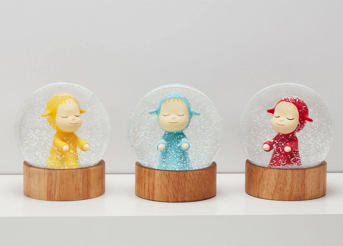 Yoshitomo Nara's Little Wanderer snow globes