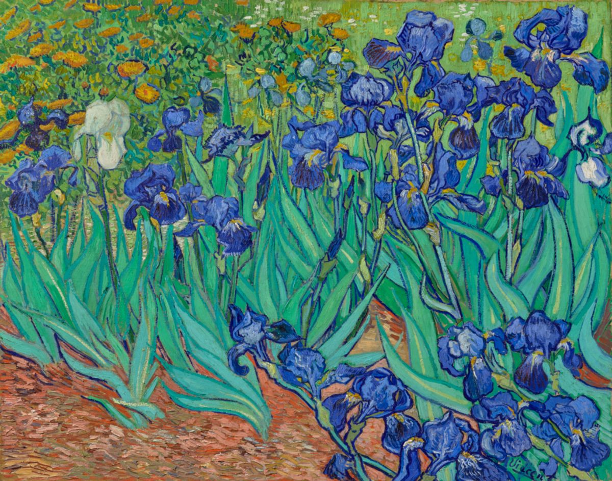 Van Gogh’s Irises (May 1889) ©  J. Paul Getty Museum, Los Angeles