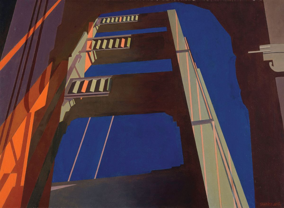Charles Sheeler, "Golden Gate," 1955 Oil on canvas, 25 1/8 x 34 in. (63.8 x 86.4 cm). The Metropolitan Museum of Art, New York, George A. Hearn Fund, 1955, 55.99