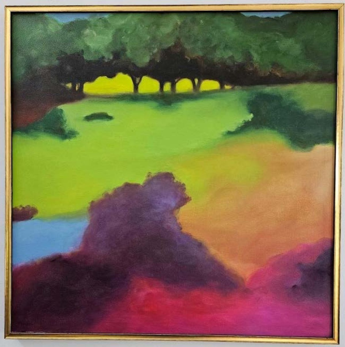A counterfeit work purportedly by Richard Mayhew that Bankowski and Bankowska sold for $160,000 Courtesy US Attorney's Office, Eastern District of New York