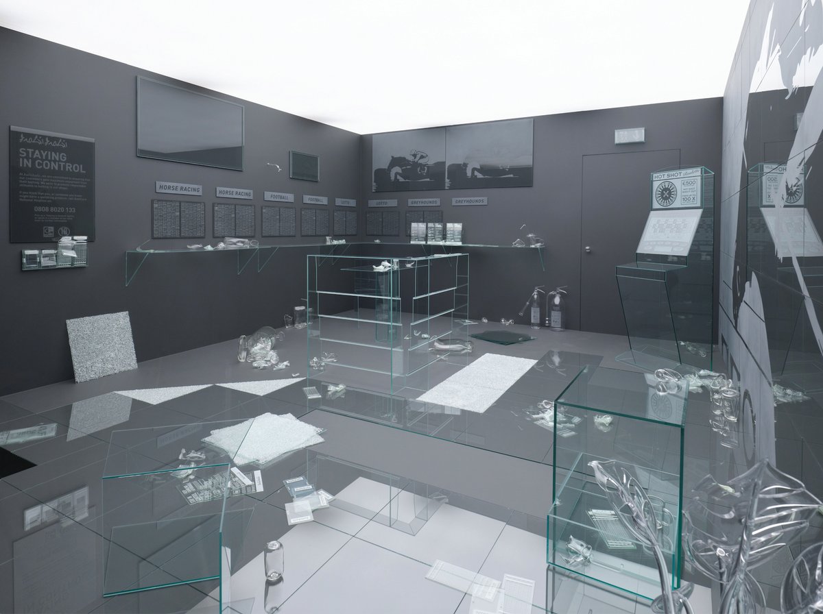 Ryan Gander's Ghost Shop (2022). Photo: George Darrell; © Ryan Gander; courtesy of the artist and the National Glass Centre, Sunderland