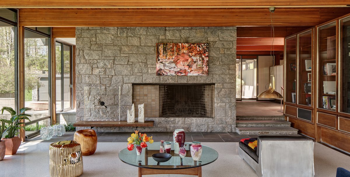 Installation view of The Luss House in Ossining featuring works by Blum & Poe, Mendes Wood DM and Object & Thing Photo: Michael Biondo