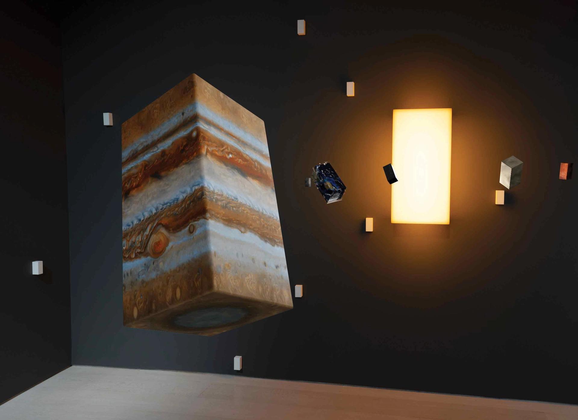 Block Universe (2021) was created by the  Studio DRIFT artists Lonneke Gordijn and Ralph Nauta Courtesy Art Basel