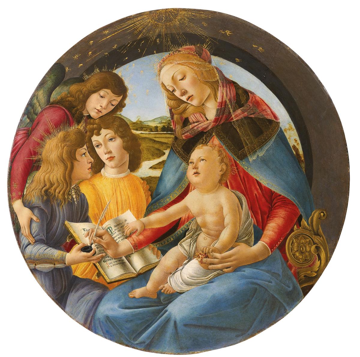 The sale includes Botticelli’s Madonna of the Magnificat, which carries an estimate in excess of $40m  © Christie’s