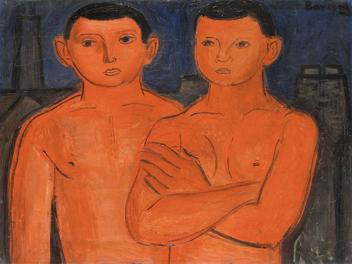 Jenő Barcsay‘s, Rote Jungen (Arbeiter) – Red Lads (Workers) -  (around 1928) Courtesy of the Museum of Fine Arts, Hungarian National Gallery, Budapest